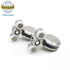 skydedør rullehjulet glas dør system hængende hjul montering hardware skydedør hjul