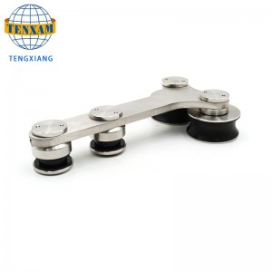 Hot Sale Produkter Hængende hjul Rustfrit stål Glas Dør Track Roller Skydedør System