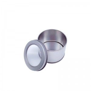 Brugerdefineret luksusrunde med låg Store duftende stearinlys Tin Can CanRonela Candle Tins (65mm * 50mm)