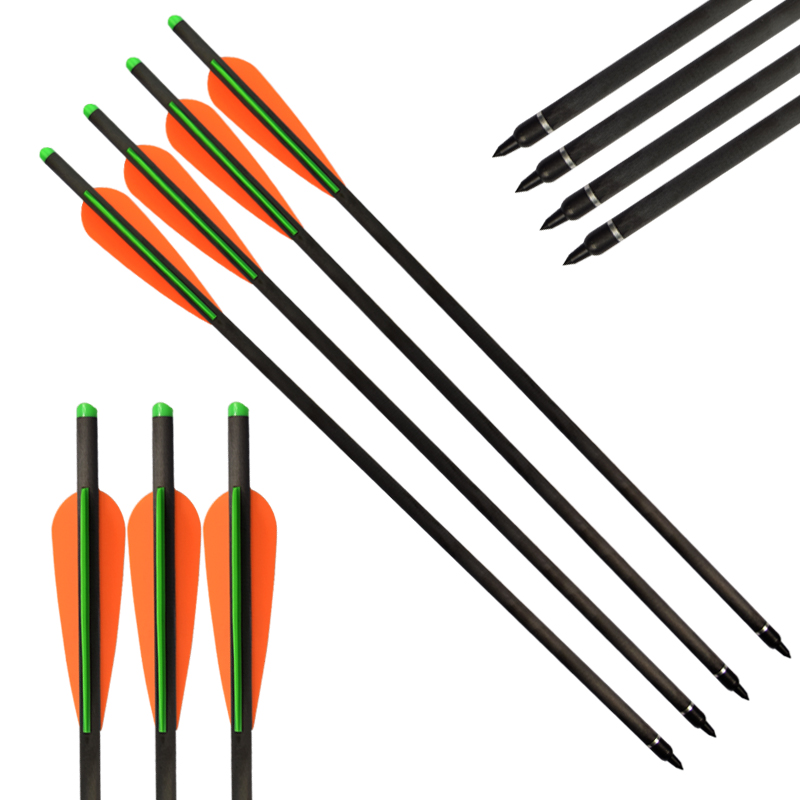 Elong Outdoor 117800 16inch Carbon Fiber Crossbow Bolts Archery Crossbow Shooting udstyr