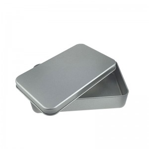 Frostet Metal Emballage Box Rectangular Cosmetic Brush Tinplate Box 150 * 90 * 30mm