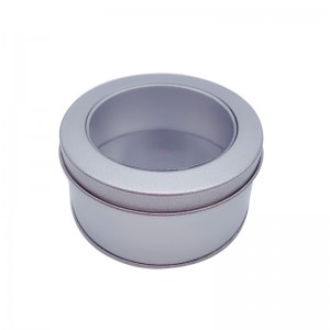 Factory Direct Sale Silver Round Metal Tin Containere med låg Kaffe Tin CANS Engros (90mm * 40mm)