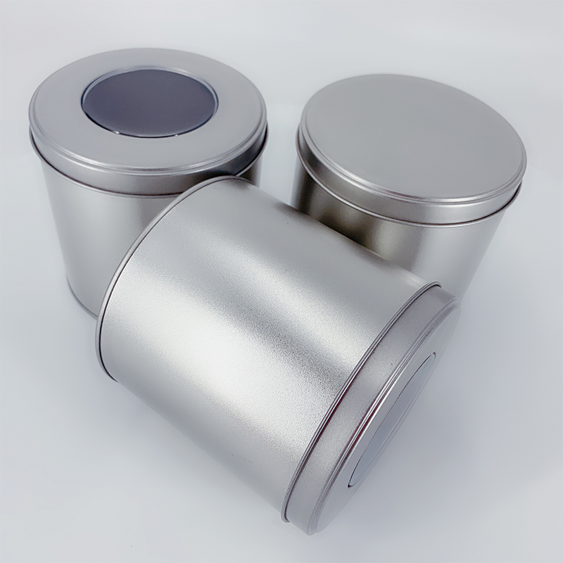 Factory Wholesale Round Tin Can Tin Box CD Case Sugar Jar Gave Box Support Tilpasning (120mm * 120mm)