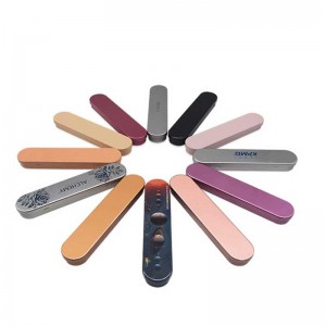 Metalkasse med hængslet låg frostet gave tin boks 175 * 38 * 20mm