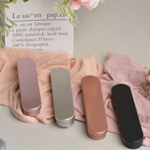 Metalkasse med hængslet låg frostet gave tin boks 175 * 38 * 20mm