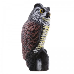 36cm Plastic Garden Ornament Owl Yard Scarmer Realistisk Decoy Garden Decor