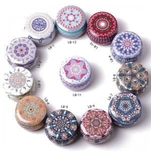 Candle Jar Mattered Metal Kan Candy Packaging Tin Can 77 * 50mm