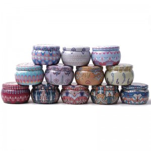 Candle Jar Mattered Metal Kan Candy Packaging Tin Can 77 * 50mm