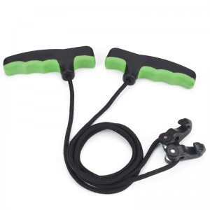 Nika Bueskydning 454012 Crossbows Rope Double Handle til Bueskydning Forbindelse Bow Shooting Crossbows Rope Cocker Aid Cocking String Tool