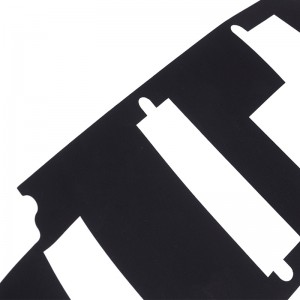 Flammehæmmende ognem at folde PP-isolerende ark 0,25 mm POWER-isolerende pakning Sort 3716 Isoleringsark