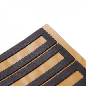 Udvidet vandtæt skum sort shock absorberende vandtæt skum industrielt udstyr skum klæbende formning