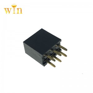 2.54mm pitch 2x3p stikkontakt Kvinde header