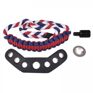 Elong Outdoor 470013 Wrist Sling Læder Metal Gromet til Bueskydning Bue Skydning ved hjælp af