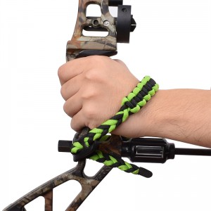 Elong Outdoor 470015 Wrist Sling Læder Metal Gromet Green Bueskydning Forbindelse Bow Shooting Hunting