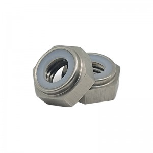 Carbon stål hex møtrik indbygget gummi ring rustfrit stål fræsning præcision cnc drejende dele