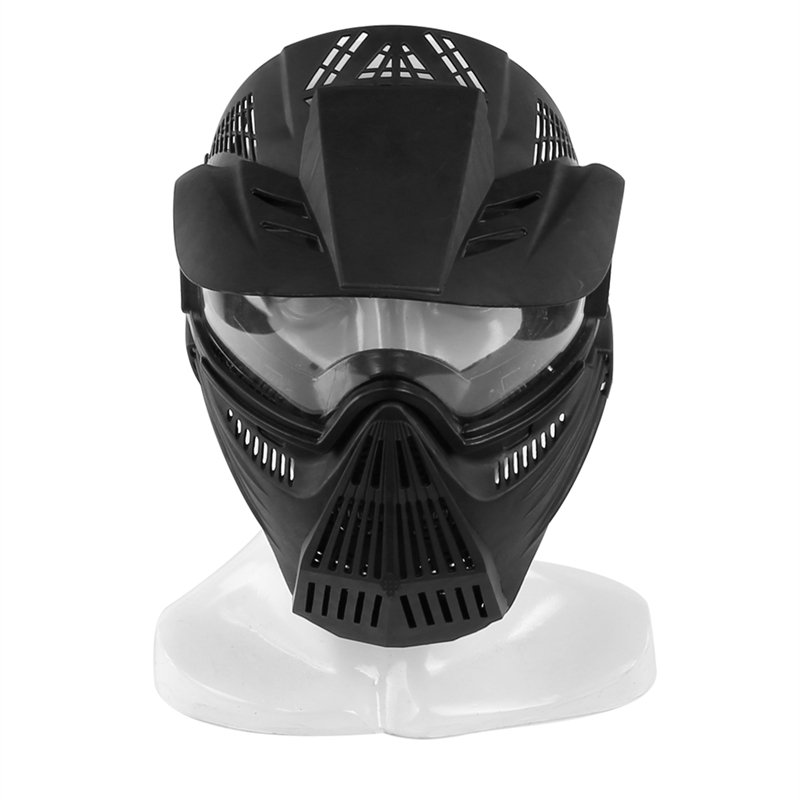 Elong Outdoor 44ma58-Bk Airsoft Mask CS Game Tactical Masks Full Face Airsoft Beskyt ansigtsbeskyttelse
