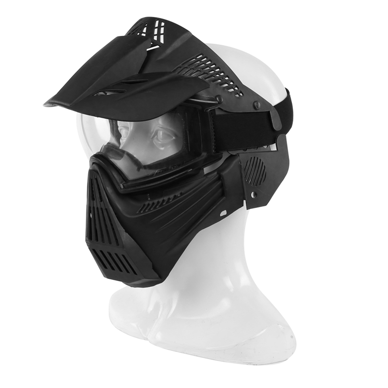 Elong Outdoor 44ma58-Bk Airsoft Mask CS Game Tactical Masks Full Face Airsoft Beskyt ansigtsbeskyttelse
