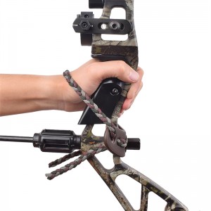 Elong Outdoor 470011 Håndled Skærm Læder Metal Gromet Grå Farve til Bueskydning Forbindelse Bow Shooting