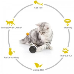 2021 New Cat Toy Chaser Balanced Cat Chasing Toy Interactive Kitten Swing Toy