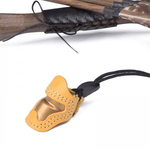 Elong Outdoor 420029 S Størrelse Bueskydning Thumb ArmorTraditionelt Håndlavet Thumb Finger Protector Bueskydning Thumb Ring