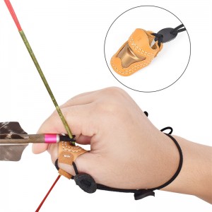 Elong Outdoor 420029 S Størrelse Bueskydning Thumb ArmorTraditionelt Håndlavet Thumb Finger Protector Bueskydning Thumb Ring