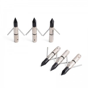 Nika Bueskydning 15BF01 325 Grain Bowfishing Point Broadhead for Bueskydning Crossbow Hunting Fishing Arrowheads