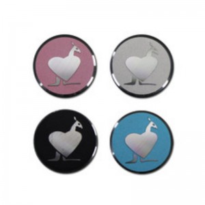 Custom Gold Graved 3D Aluminum Prægede Metal Logo Plate til håndtaske