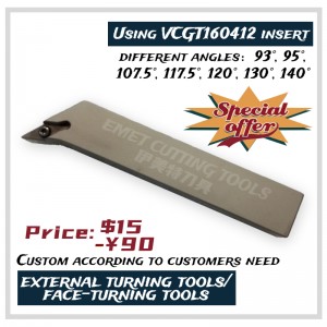 EMET-skæreværktøjer, eksterne drejeværktøjer, ansigtsværktøj, stålværktøj, svejcr2525m16, svhc/svhp, SVQC/SVLP, SVVC/SVVP, SVXC/SVXP, SVZC/SVZP, VCGT16, VCGT22 , Vpgt22.