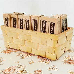 Simple produkter solgt træ chip emballage kurv