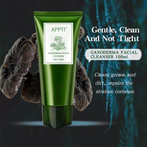 Private label anti acne aloe vera ansigt vaske ansigtsrensning ganoderma essens fash vask