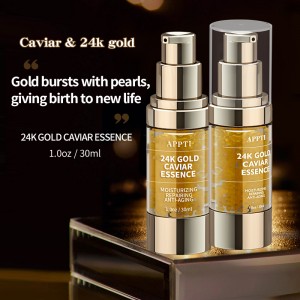 Factory Wholesale Whitening 24k Gold Caviar Serum Organisk Anti Aging Brighting Rundrinkle Firming Collagen Serum
