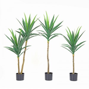 Home Decoration Artificial Plant Plastic Palm Tree med høj kvalitet