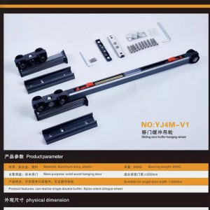 Hydraulisk buffer Two Door Linked Smal Frame Tilbehør Design Roller