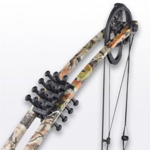 Elongarrow240001 Bueskydning Bue Gummi Dampenere Sort farve Bow Tilbehør