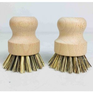 Hånd lavetnaturlig træ køkken børste