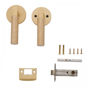 R7132 Moderne rundform Knuret dørhåndtag, Heavy Duty Passage Door Lever Set