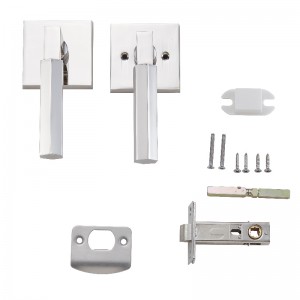 S7136 Unik hexagon -formdesigndørhåndtag Håndtag Heavy Told Passage Lever Set