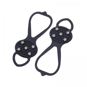 Tilpasset sort silikoneis klipper ikke-slip-kramper til klatring, vandreture