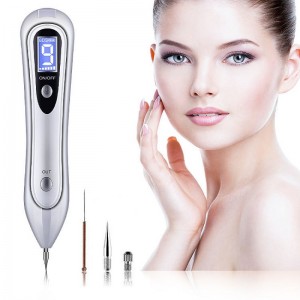 Led laser freckle fjernelse maskine hud mole mørk spot ansigt wart tag remover plasma pen hud tag fjernelse pen