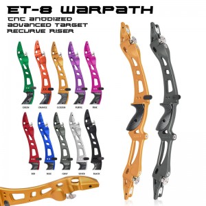 Elongarrow 221006 ET-8 25inches Aluminium Alloy LH ILF Bueskydning Recurve Bow Handle Riser