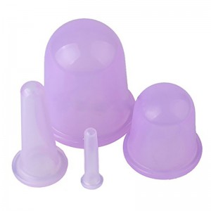 God brug Silikone Vakuum Facial Cupping Massage Cups Set