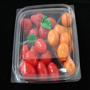 Frisk, gennemsigtig levnedsmiddelblister