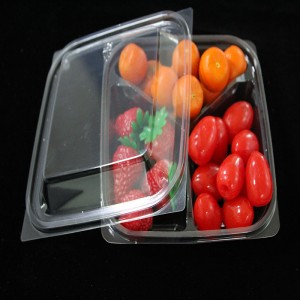 Frisk, gennemsigtig levnedsmiddelblister