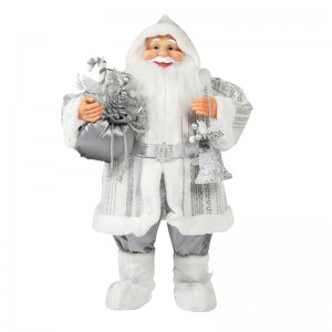 30 ~ 110cm Jul Stående Santa Claus Ornament Deluxe Decoration Festival Holiday Figurine Collection Traditional Xmas