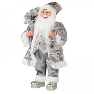 30 ~ 110cm Jul Stående Santa Claus Ornament Decoration Festival Holiday Figurine Collection Traditionelle Xmas