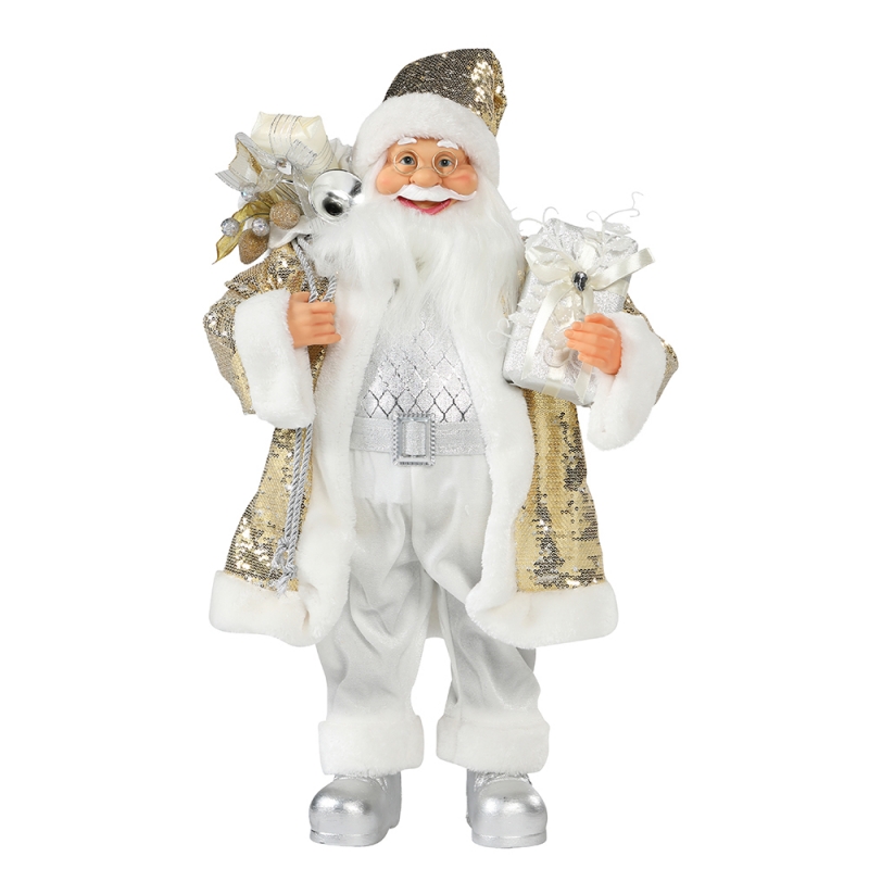 30 ~ 110cm Jul Santa Claus Ornament Deluxe Decoration Festival Holiday Figurine Collection Traditional Xmas