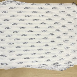 Indpakningspapir trykt tissuepapir Brugerdefineret logo trykt 14g/17g tissuepapir gave pakke multicolor tissuepapir