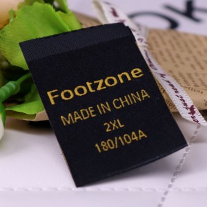 Støtte tilpassede tøjvævede etiketter