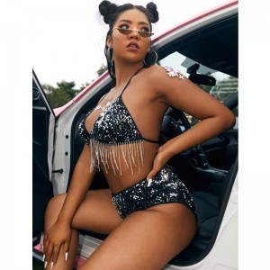 Sexy Bra og Panty Set Two Piece Sexy Lingerie Undertøj Kvinder Valentinsdag Lingeri