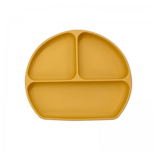 Silikone opdelte plader til inflants, baby toddler plade, bpa fri
